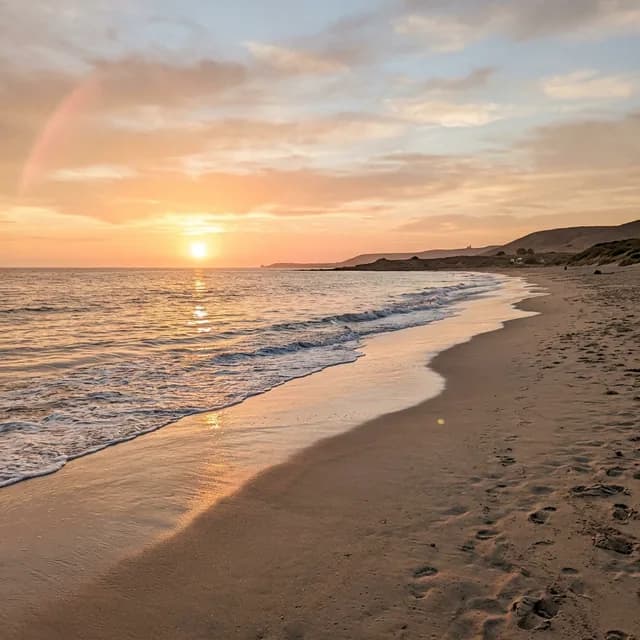 Beach at golden hour